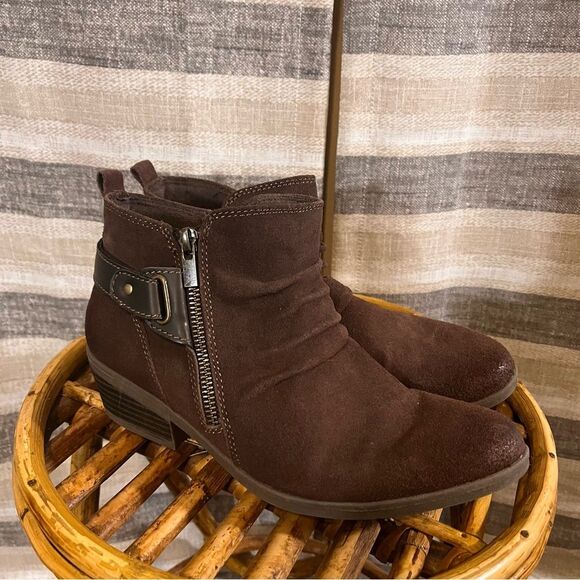 Earth Origins Brown Ankle Boots Size 8 - Picture 2 of 13